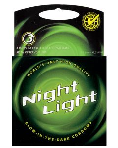 Night Light Glow in the Dark Condoms - Box of 3