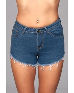 Zip Me Up Denim Shorts