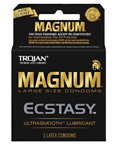 Trojan Magnum Ecstasy Condoms - Box of 3