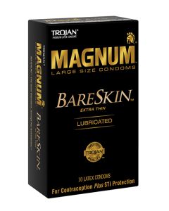 Trojan Magnum Bareskin Condoms - Box of 10