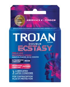 Trojan Ecstasy Heat Condoms - Box of 3