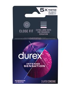 Durex Intense Sensation Condoms - Box of 3