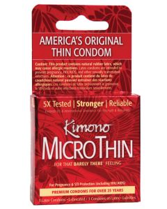 Kimono Micro Thin Condoms - Box of 3