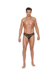 Men's Fishnet Thong Back Brief
