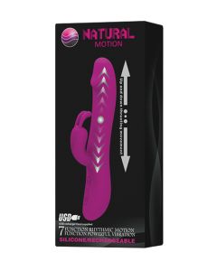 Pretty Love Natural Motion Thrusting Rabbit 7 Functions - Fuchsia