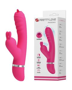Pretty Love Phoenix Licking & Sucking Rabbit - Pink