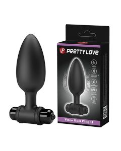 Pretty Love Vibrating Butt Plug II - Black