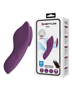 Pretty Love Mane Magnetic App-Controlled Panty Vibe - Purple