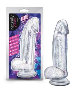 Blush Naturally Yours Bling - Sparkling Clear Dildo