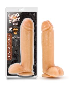 Blush Hung Rider Butch 11" Dildo w/Suction Cup - Flesh