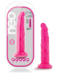 Blush Neo 7.5" Dual Density Cock - Neon Pink