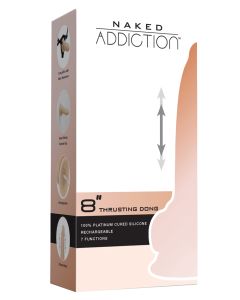 Naked Addiction 9" Thrusting Dong w/Remote - Flesh