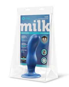 b-Vibe Milk 8.5" Curved Anal Trainer w/Tapered Tip & Suction Cup