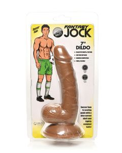 Curve Toys Fantasy Jock Soccer Sam 7" Dildo w/Balls - Dark