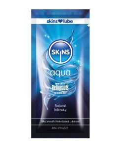 Skins Aqua Water Based Lubricant - 5 ml Foil