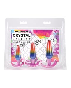 Crystal Jellies Anal Trainer Set - Rainbow