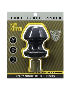 Fort Troff Kum Keeper Anal Plug - Large, Black
