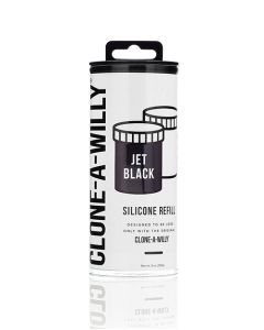 Clone-A-Willy Silicone Refill - Jet Black