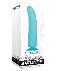Evolved Love Large Dildo - Blue
