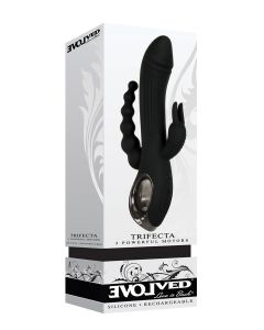 Evolved Trifecta Triple Stim Rechargeable - Black