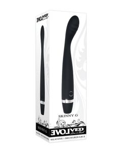 Evolved Skinny G Silicone G Spot Vibrator - Black