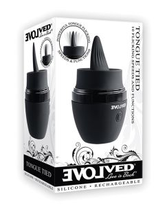 Evolved Tongue Tied Flicking Massager - Black