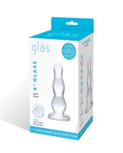 Glas 4" Butt Plug - Clear