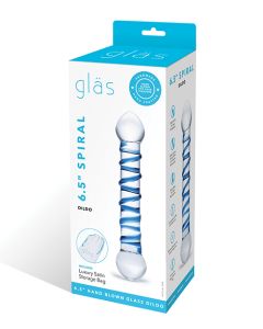 Glas 6.5" Spiral Dildo