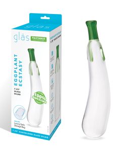 Glas 7.25" Dildo Eggplant Ecstasy