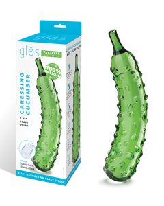Glas 8.25" Dildo Caressing Cucumber