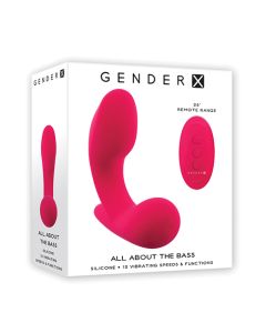 Gender X All About the Bass Curved Stimulator w/Remote Control - Pink