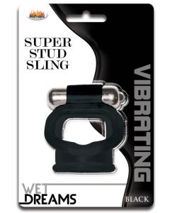 Wet Dreams Super Stud Sling - Black