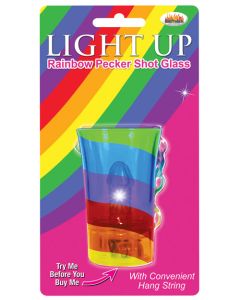 Light Up Rainbow Pecker Shot Glass