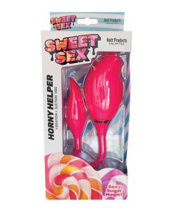 Sweet Sex Horny Helper Vibration & Suction Vibe - Magenta