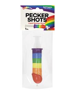 Pecker Shot Syringe - Rainbow