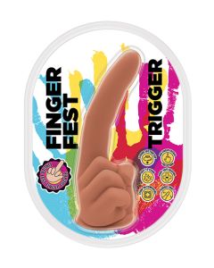 Finger Fest Trigger Dildo - Tan