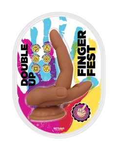Finger Fest Double Up Dildo - Tan