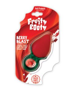 Fruity Booty Berry Buzz Strawberry Vibe Ring Liquid Silicone Multi-Speed