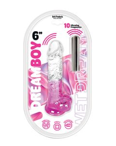 Wet Dreams Dream Boy 6" Jelly Vibrator - Pink