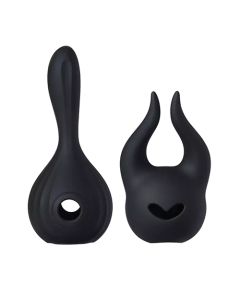 Horns Pomi Wand Attachments Bundle - Black