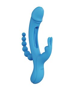 Trilux Kinky Finger Rabbit Vibrator w/Anal Beads