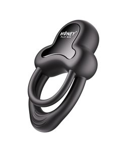Anello Vibrating Double Cock Ring w/Clitoral Stimulator