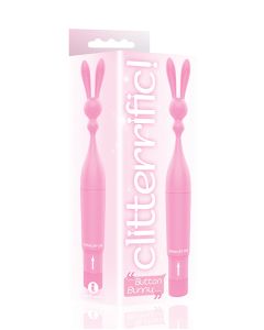 The 9's Clitterific! Button Bunny Clitoral Stimulator - Pink