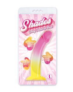 Shades Jelly TPR Gradient Dong Large - Pink/Yellow