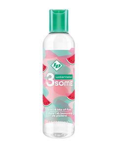 ID 3some 3 in 1 Lubricant - 4 oz Watermelon