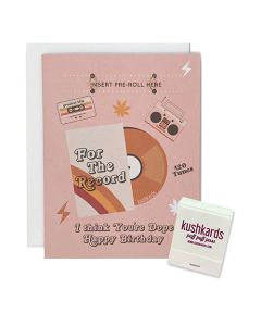 For The Record Greeting Card w/Matchbook