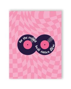 For The Record Best Titties Alive Greeting Card