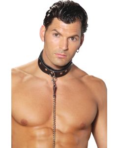 Men's Leather Collar