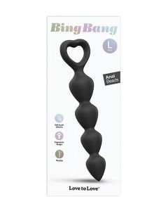 Love to Love Bing Bang Anal Bead - Black Onyx Large