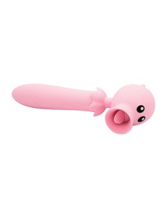 Natalie's Toy Box Lick n' Stick Clit Flicker & G-Spot Vibe - Pink
